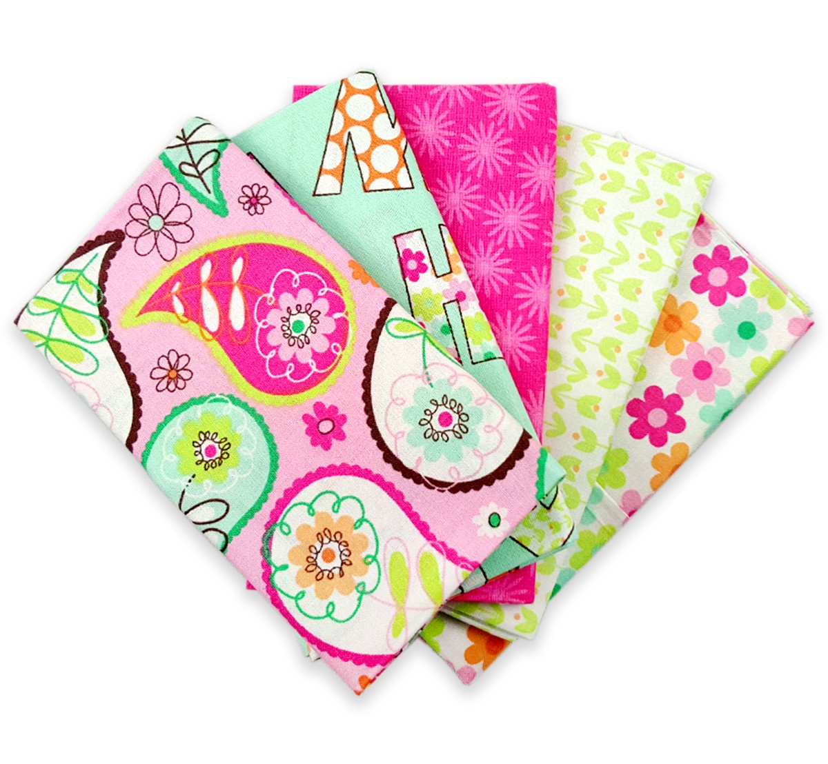 Craft Cotton Stoffpaket Birdwood, 100% CO enthält 5 Stücke á  ca. 45 x 55 cm (18 x 22 inch)***