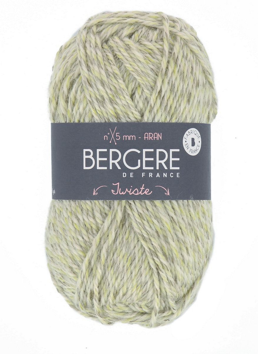 Bergere Twiste - Farbe Beige/Jaune 52% Wolle, 48% Polyacryl, 80m/50g 