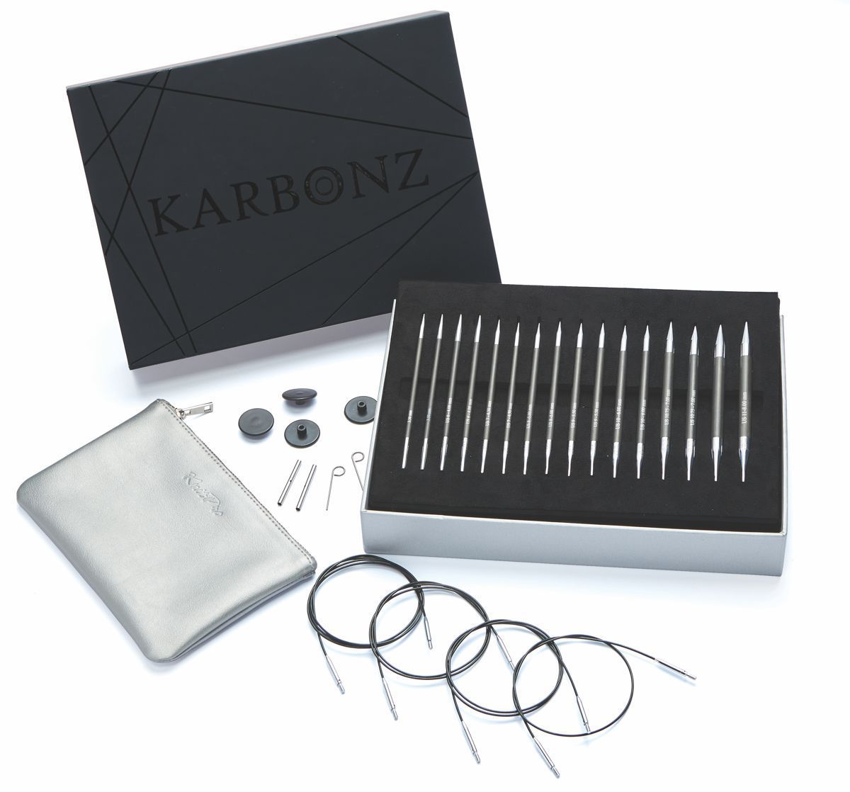 KnitPro Nadelspitzen Geschenkset Karbonz  The Box of Joy