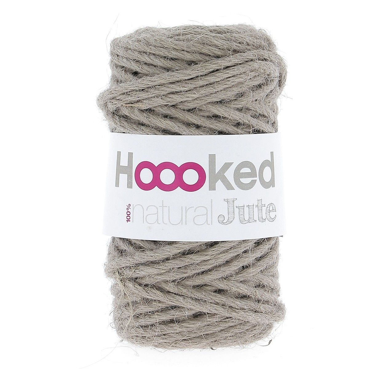 Hoooked Natural Jute, Fb. Cinnamon Taupe Makramee, 100% Jute, natürlich, schadstofffrei