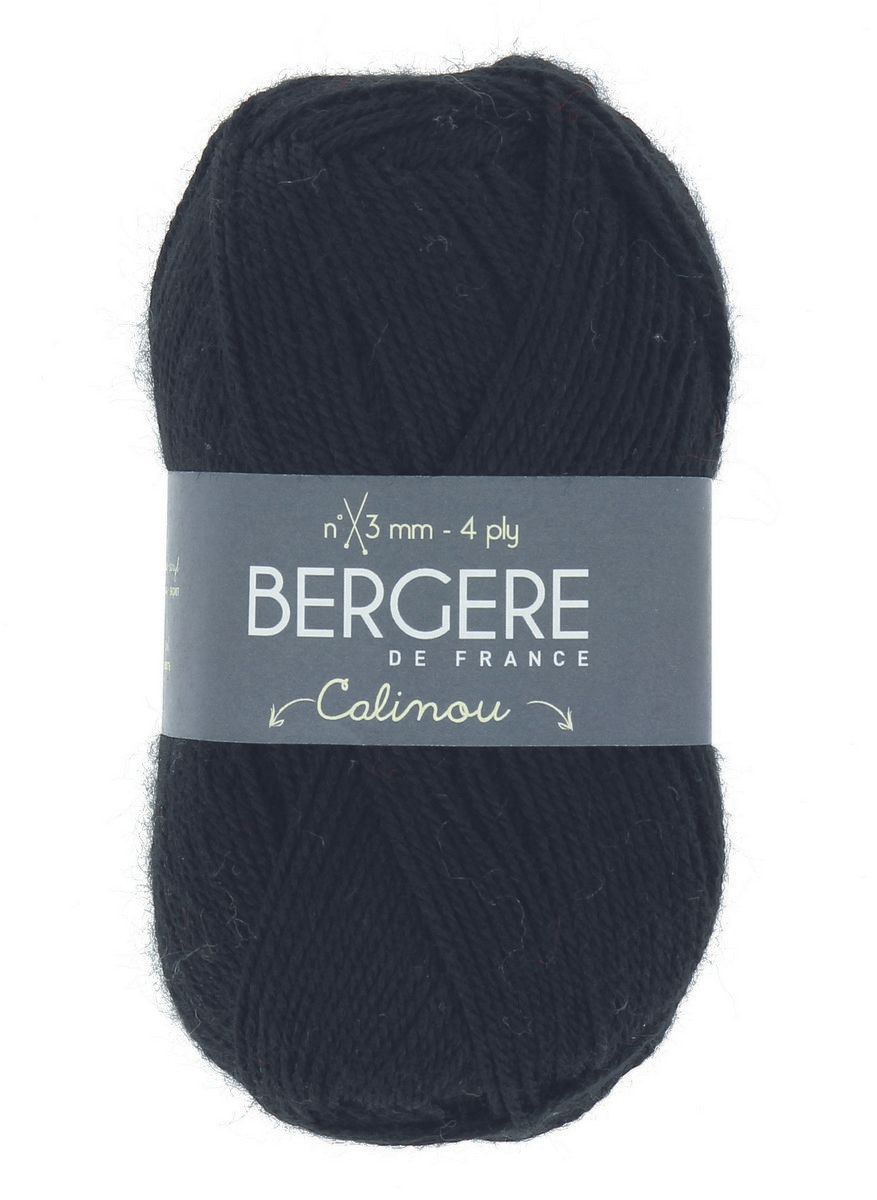 Bergere Calinou - Farbe Noir 185m/50g, 75% Polyacryl, 25% Wolle  