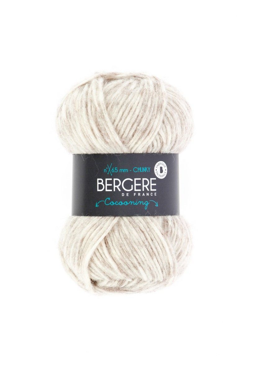 Bergere Cocooning - Farbe Ecru 47% Polyester, 27% Wolle, 26% Polyacryl, 125m/50g 