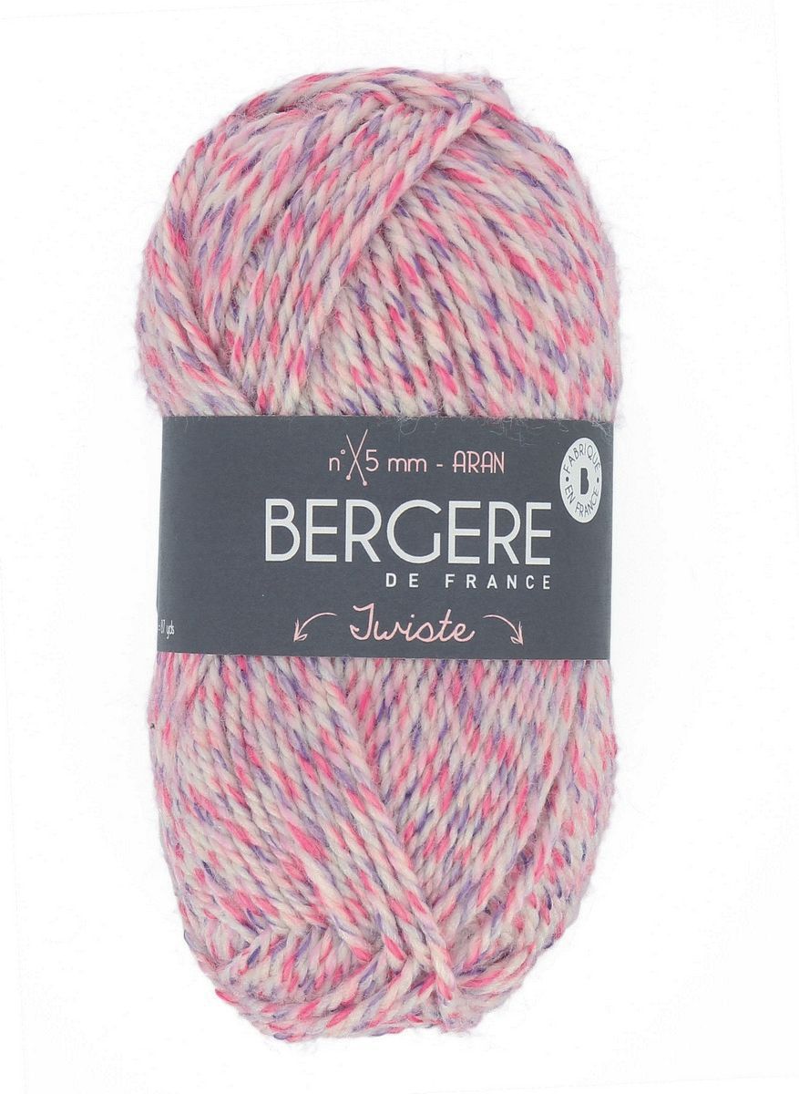Bergere Twiste - Farbe Violet/Fushia 52% Wolle, 48% Polyacryl, 80m/50g 