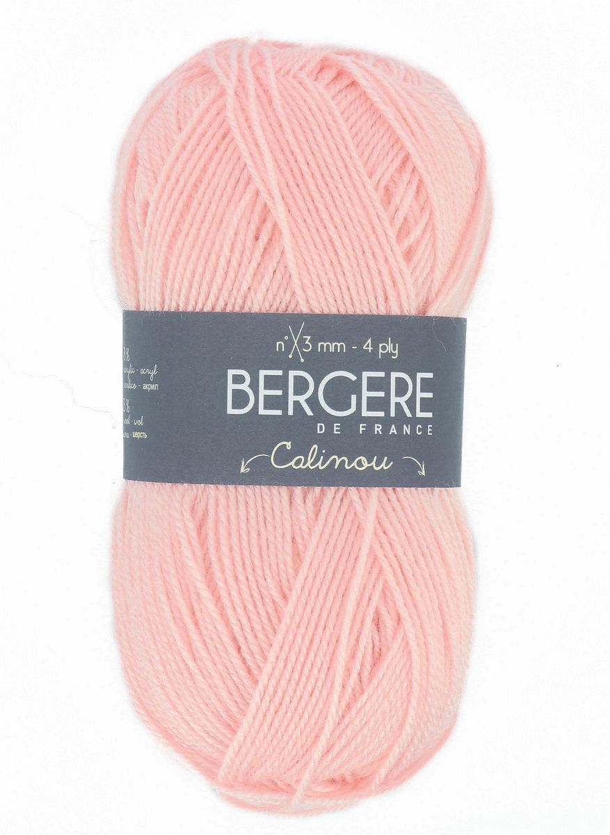 Bergere Calinou - Farbe Barbapapa 185m/50g,  75% Polyacryl, 25% Wolle 
