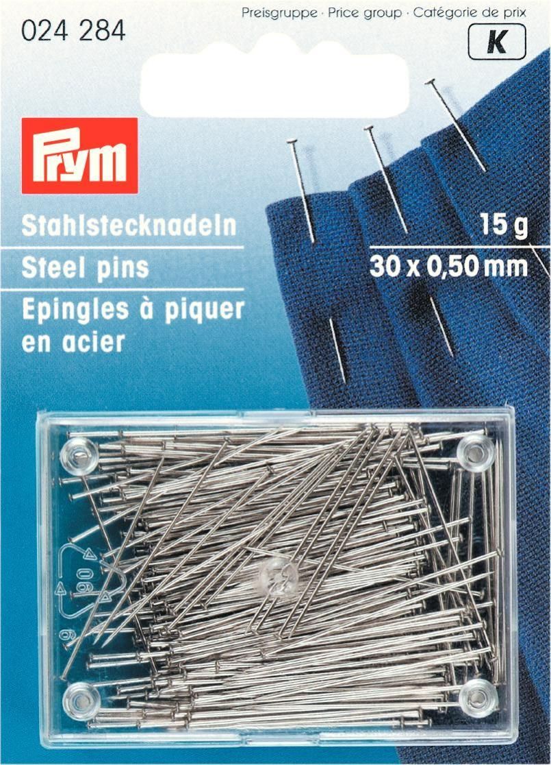 Stecknadeln ST 6 SF silberfarbig  0,50 x 30 mm, 15g