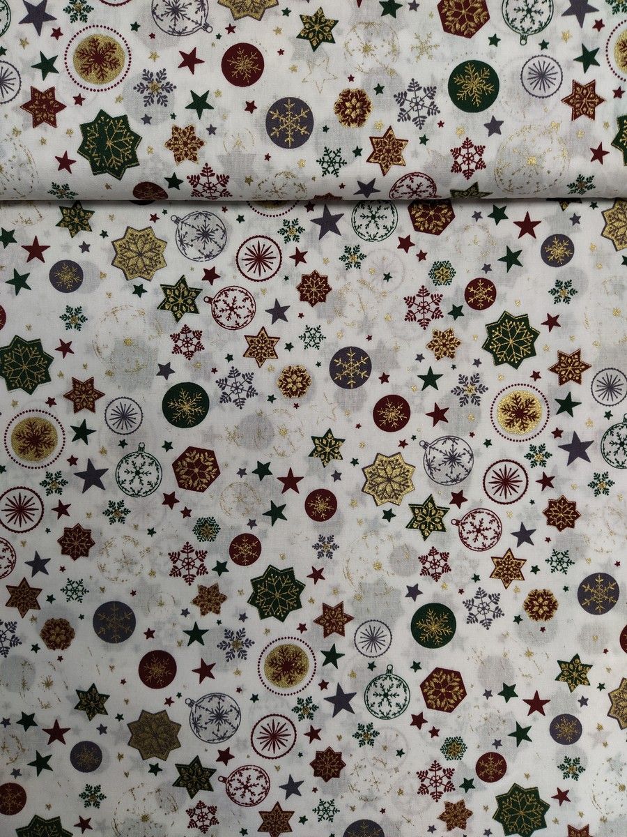 Weihnachtsstoff - Baumwollwebware Breite: ca. 140 cm 100% Baumwolle Weihnachtsstoff - Baumwollwebware Breite: ca. 140 cm 100% Baumwolle