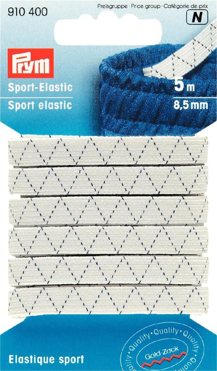 Sport-Elastic 8,5mm weiss  5m VE5 