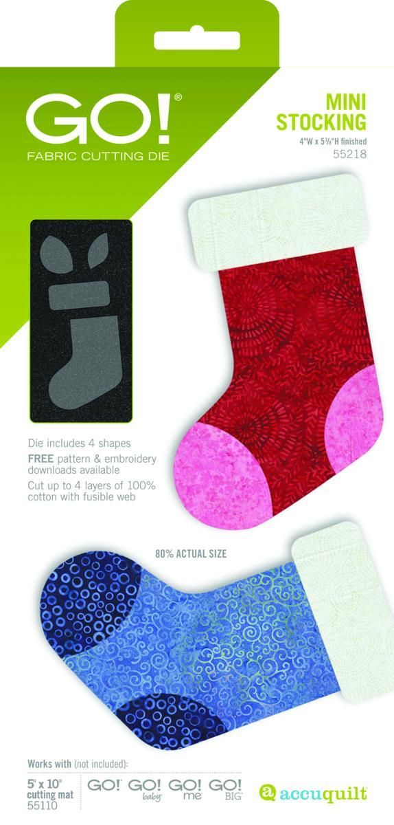 Accuquilt Stanzform Mini Stocking Die Ministrumpf  - 55218