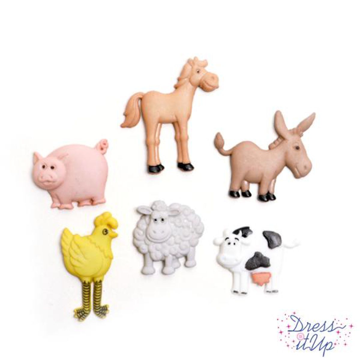 Dress It Up Knöpfe Funny Farm