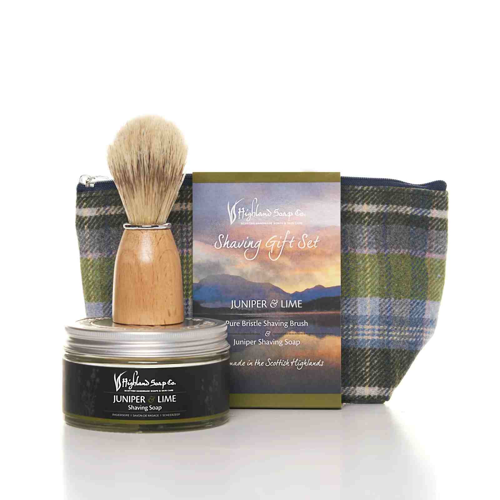 Highland Soap Rasierset (Geschenkset) Juniper & Lime (Wacholder & Limette)