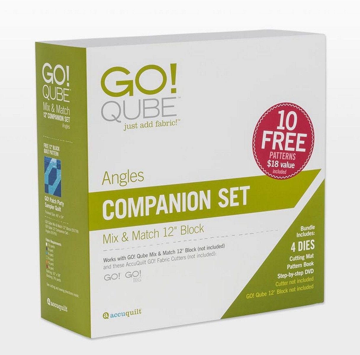 Accuquilt GO! Qube Ergänzungsset Angles zu 12 inch (ca. 30,48 cm) Mix und Match Qube