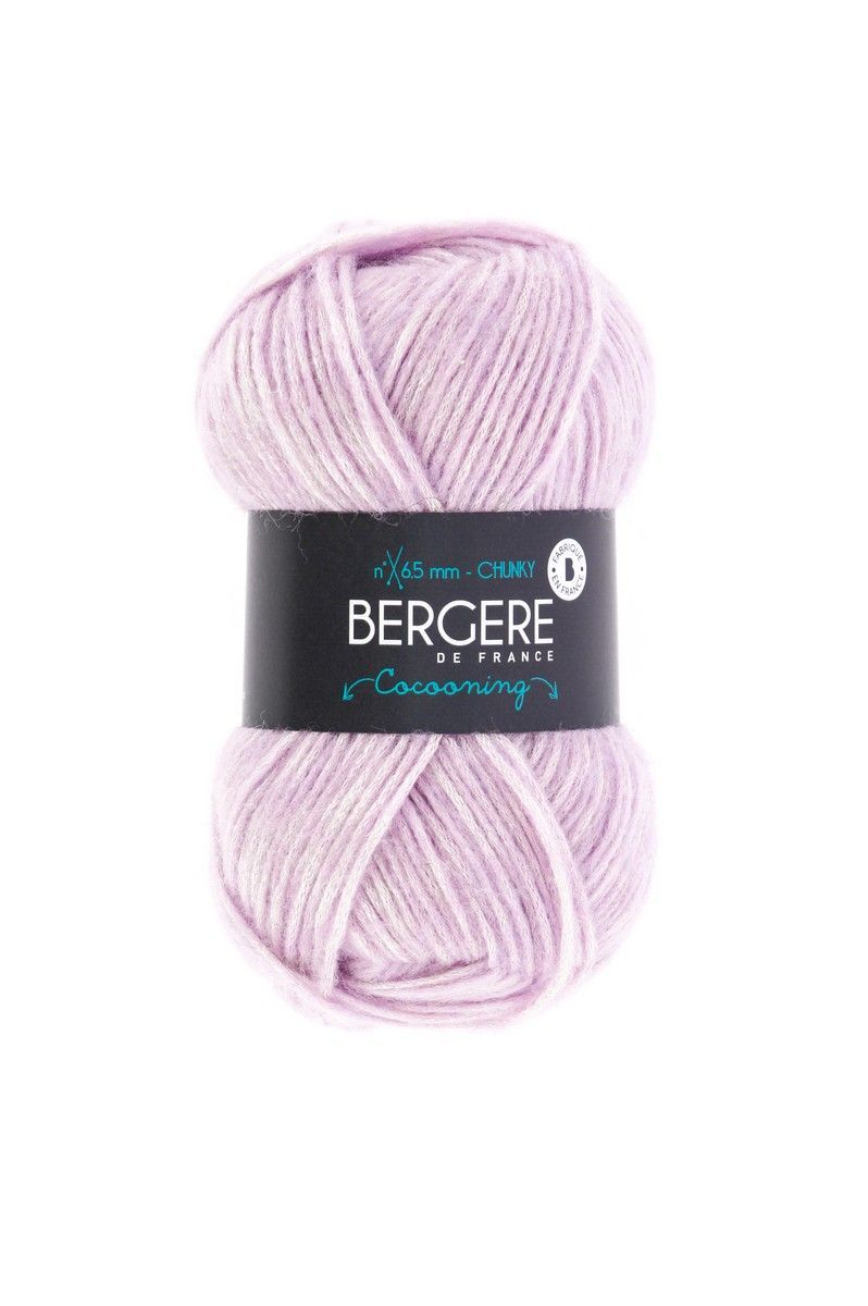 Bergere Cocooning - Farbe Parme 47% Polyester, 27% Wolle, 26% Polyacryl, 125m/50g