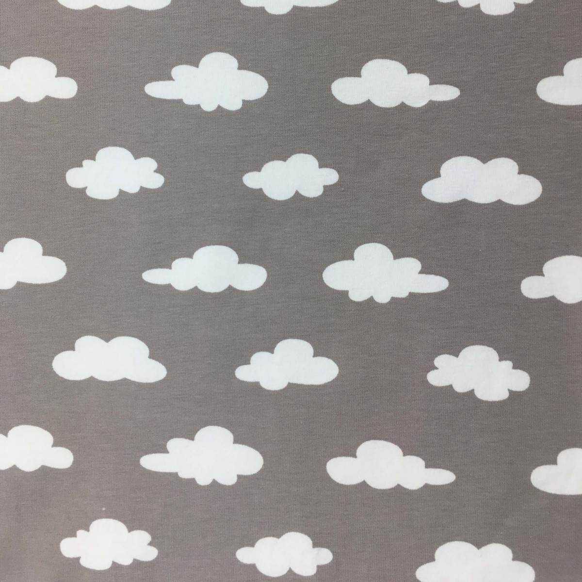 Baumwoll-Jersey Wolken Grau ca. 150cm (60 inch) breit