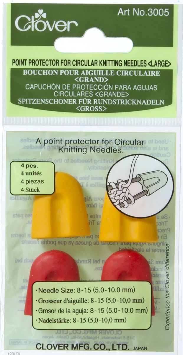 Spitzenschoner für Rundstricknadeln (groß) 5-10mm - 3005