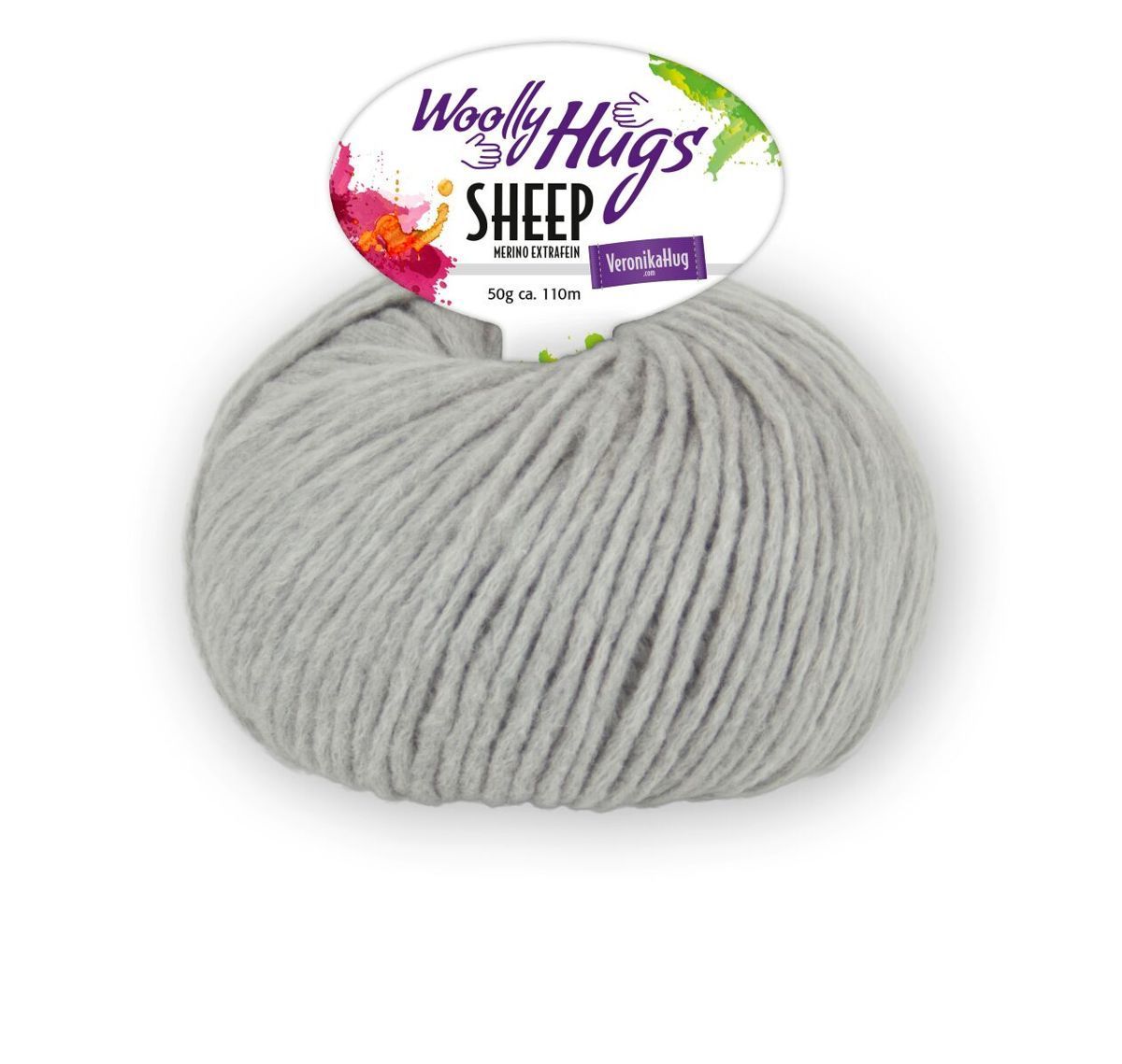 Woolly Hugs Sheep, 50g/110m, 50% Wolle (Merino),  28% Baumwolle, 22% Polyamid, Fb. 90