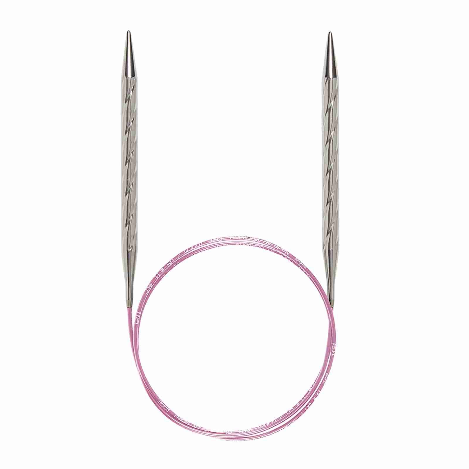 addiUnicorn Rundstricknadel Basic Metall mit wellenförmiger Struktur der Nadeln