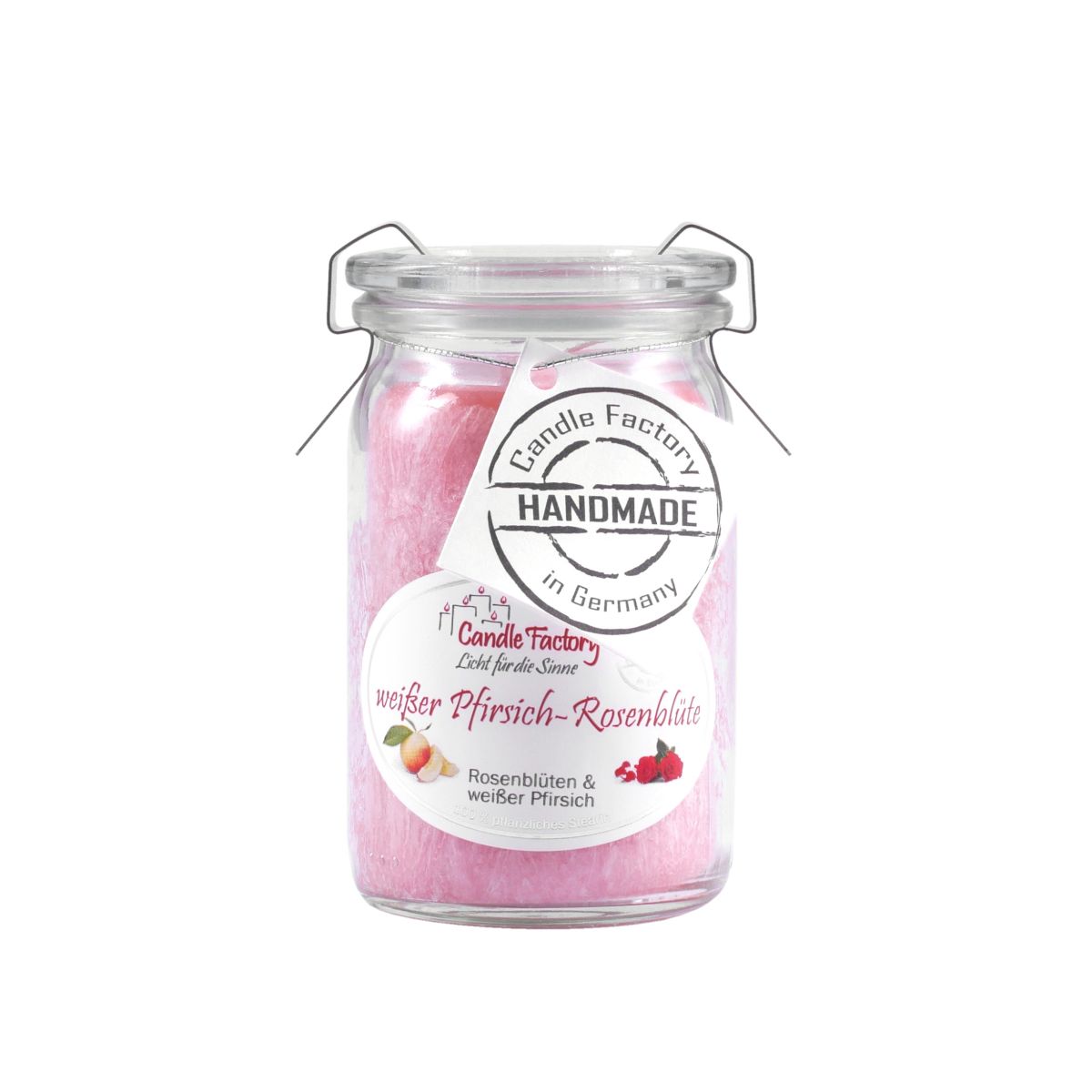 Weißer Pfirsich-Rosenblüte