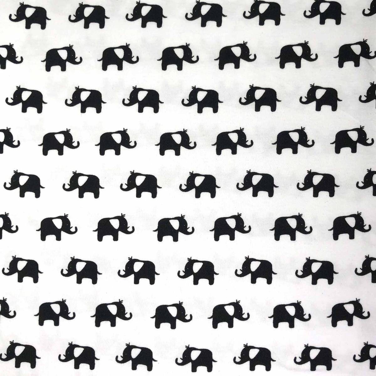 Baumwoll-Jersey Monochrome Zoo Elephant ca. 150cm (60 inch) breit
