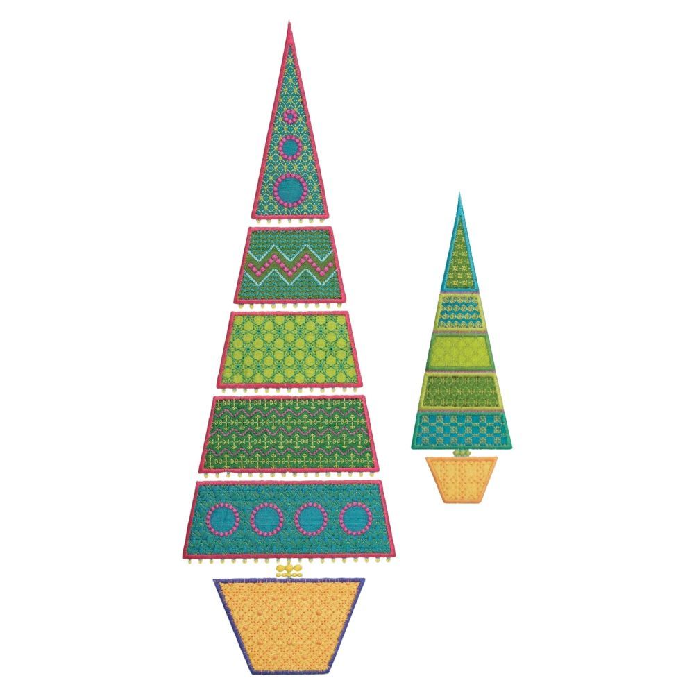 Accuquilt Stanzform Sparkle Slim Tree by Sarah Vedeler - 55096