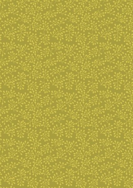 Baumwollwebware Arboretum Berries Grün (Gold Lime)