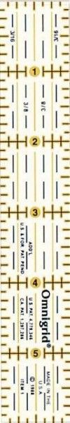 Rollschneide-Lineal 1x6 inch-Raster  