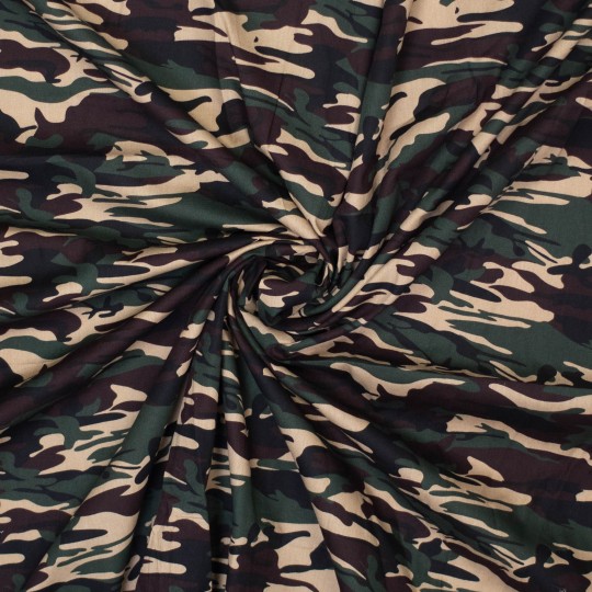 Baumwollwebware Camouflage Print, 100% Baumwolle ca. 1,50m breit (59 inch)  