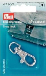Prym Karabinerhaken silberfarbig  7/38 mm 