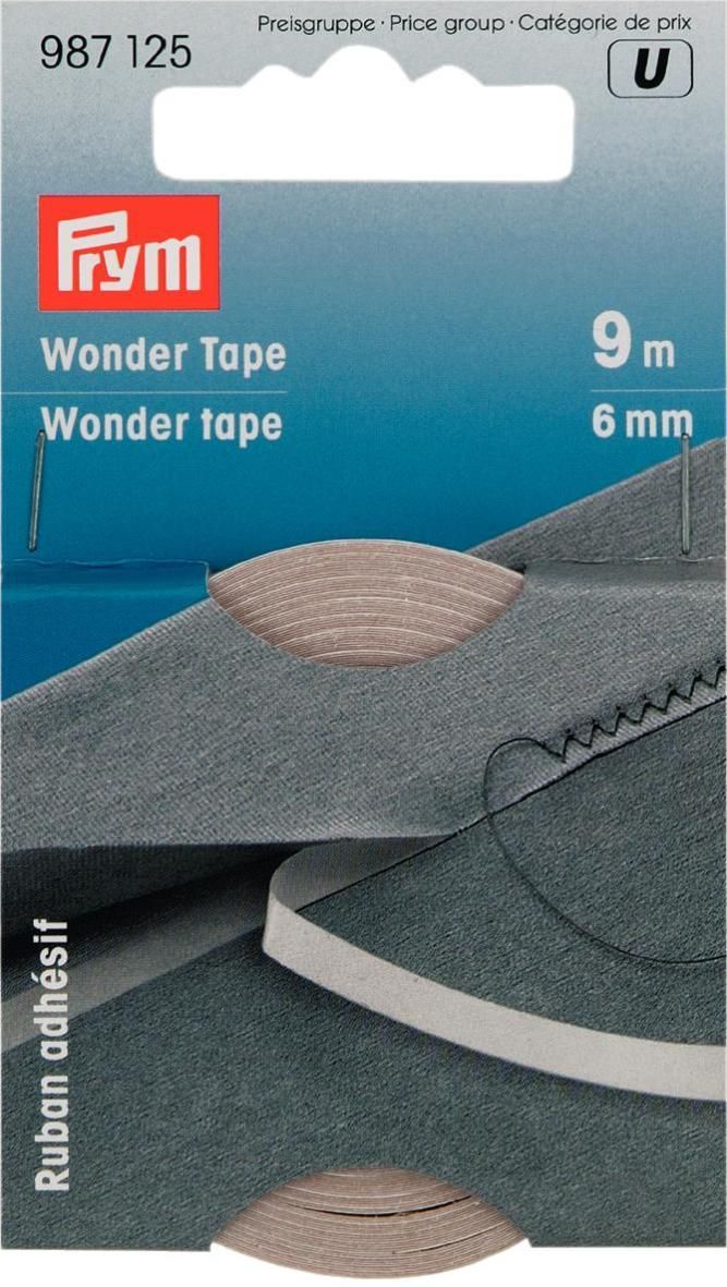 Prym Wonder Tape Breite 6mm, Rollenlänge 9m 987125 