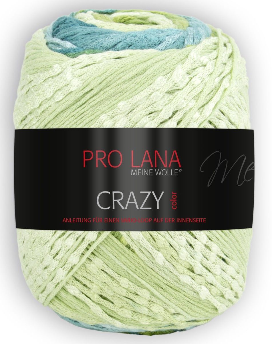 PRO LANA Crazy color, 66% Viskose, 34% Baumwolle  280m / 150g, Fb. 82