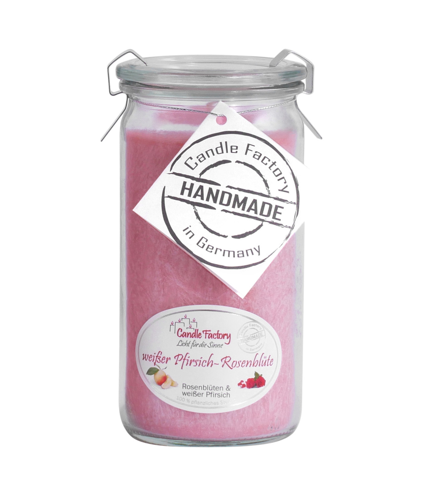 weißer Pfirsich-Rosenblüte