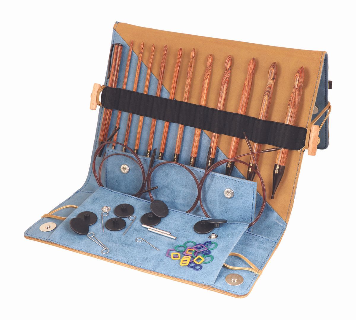 KnitPro Häkelnadelset Ginger tunesisch, austauschbar, B-WARE
