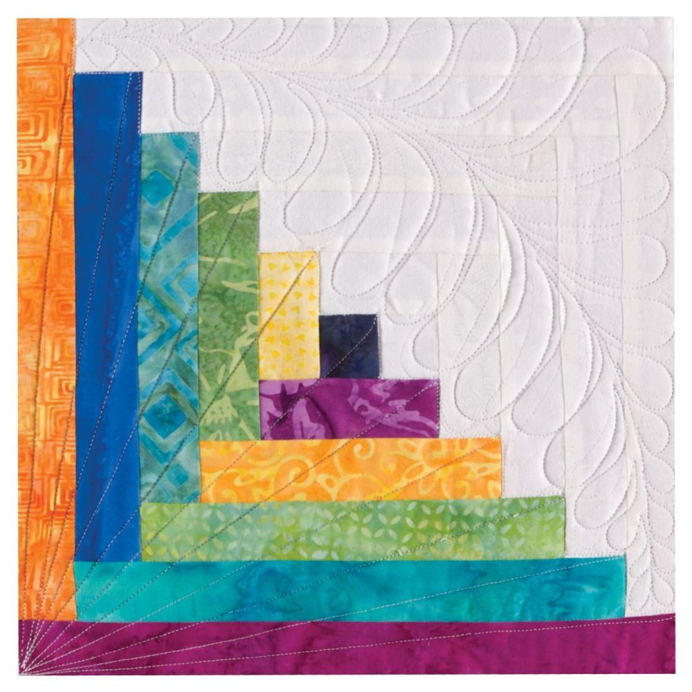 Accuquilt Stanzform Log Cabin by Leslie Main für bis 12 inch Blocks (ca. 30,5 cm) - 55349