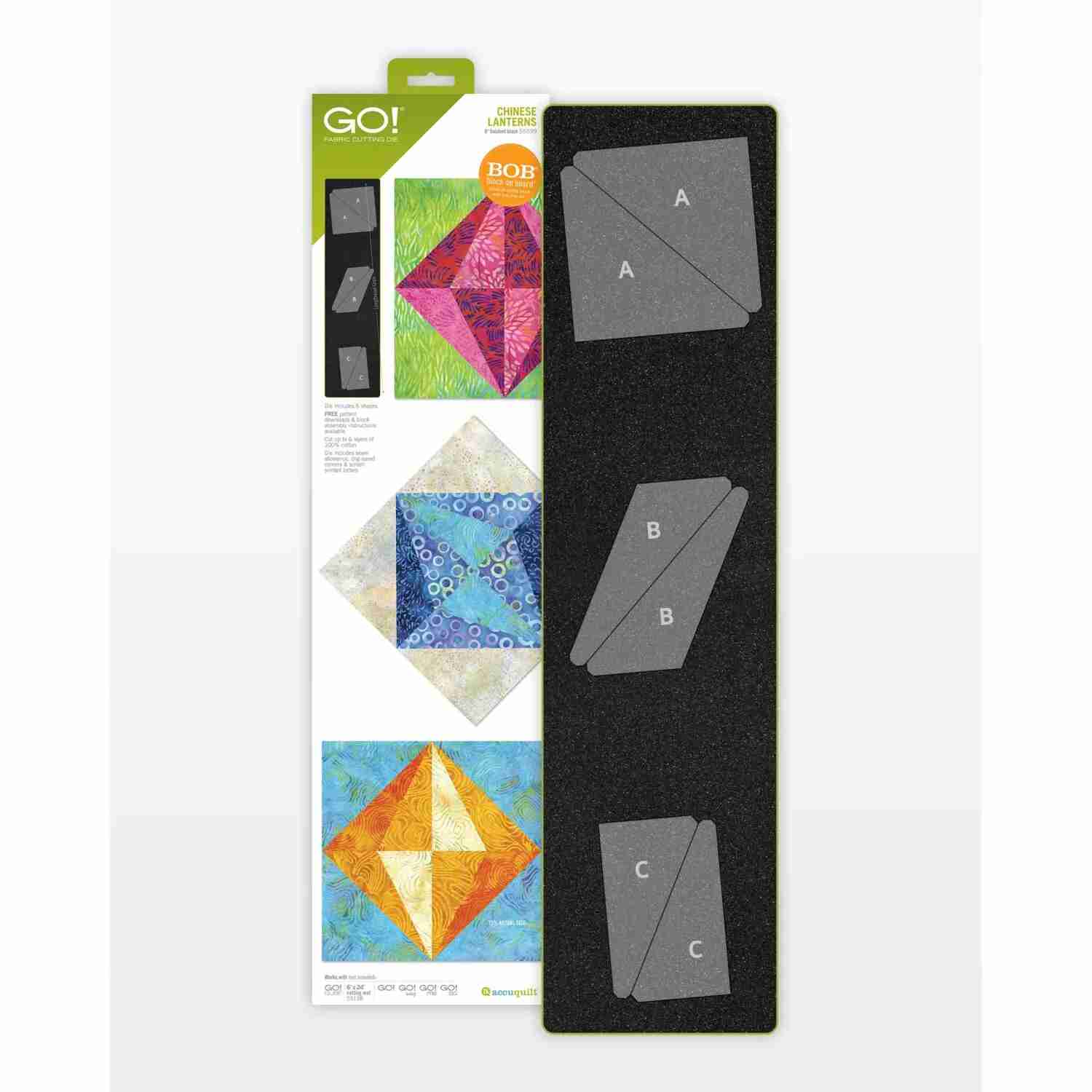 Accuquilt Stanzform Chinese Lanterns 8 inch zur Fertigung eines Blocks