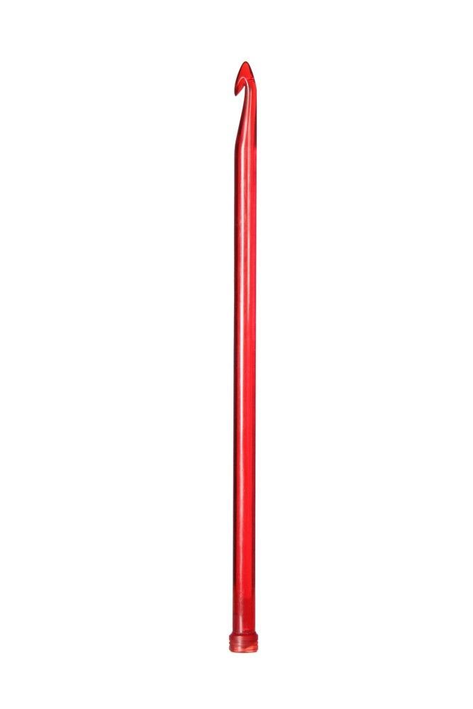 KnitPro Traditionelle, afghanische Häkelnadel einfach (Länge 30cm) Acryl Trendz