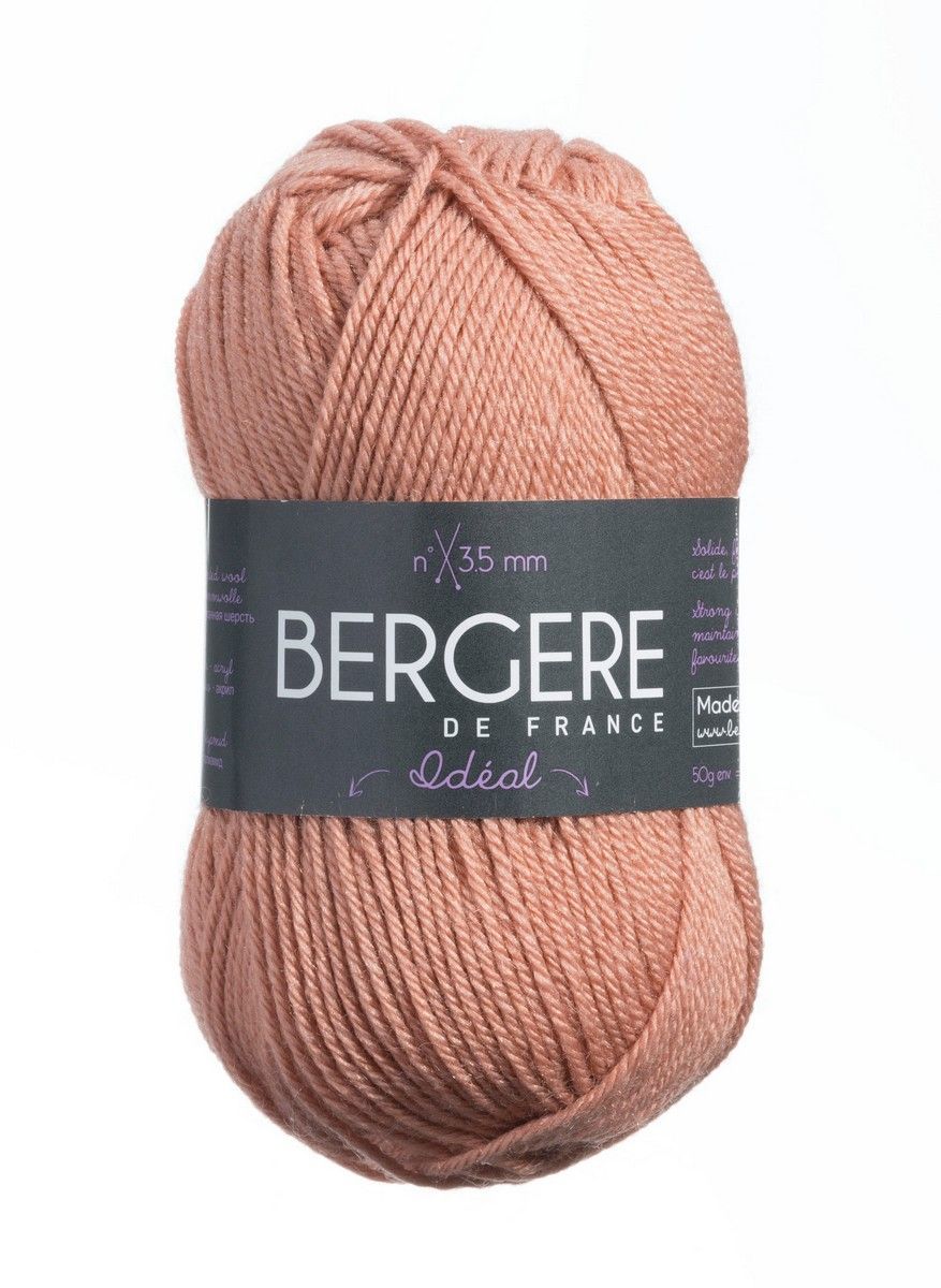 Bergere Ideal - Farbe Beige rose, 125m/50g  40% gekämmte Wolle, 30% Polyacryl, 30% Polyamid