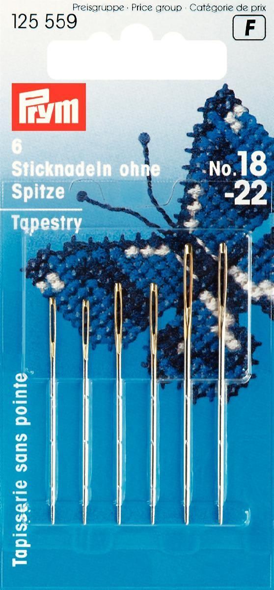Prym Sticknadeln ohne Spitze, Sortiment,  Inhalt 6 Stück
