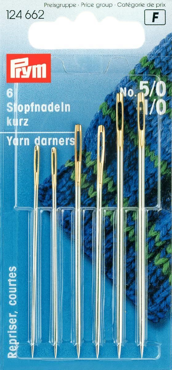 Prym Stopfnadel-Sortiment kurz  Nr. 5/0-1/0  Inhalt 6 Stück 