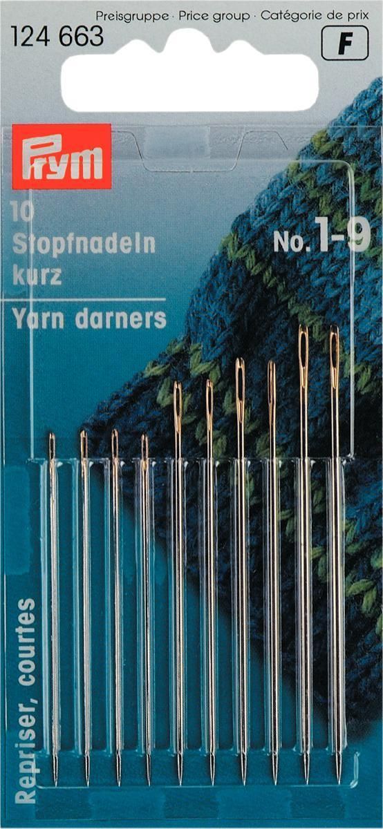 Prym Stopfnadel-Sortiment kurz Nr.1-9   Inhalt: 10 Stück