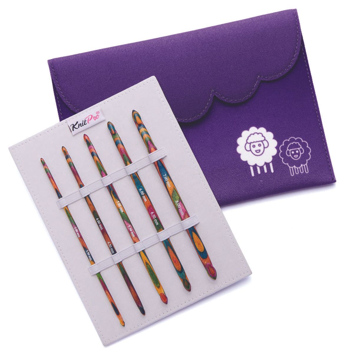 KnitPro Häkelnadel Set Symfonie Holz doppelseitig