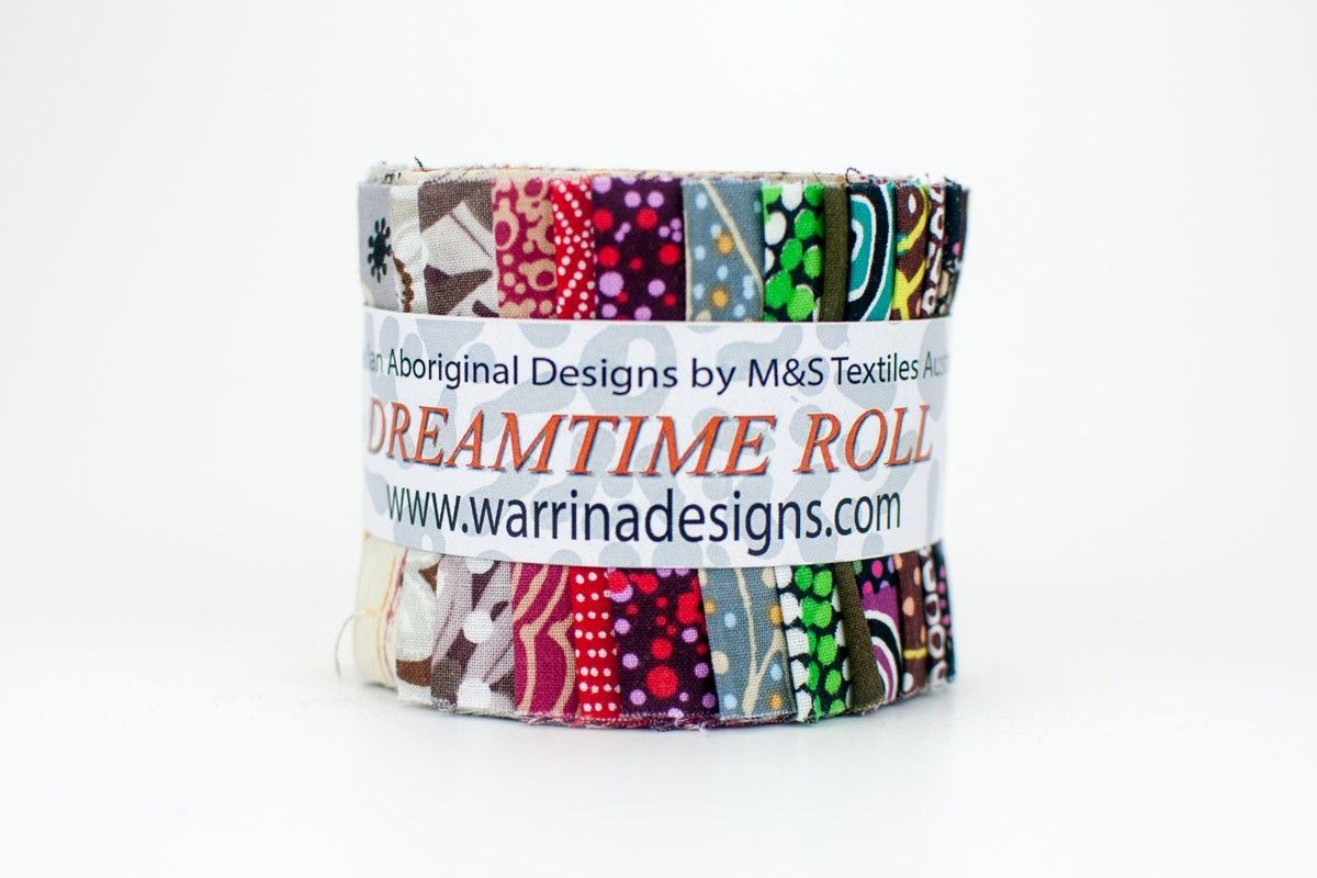 M&S Dreamtime Roll, Stoffschnecke (Jelly Roll) Multicolor 100 % Baumwolle