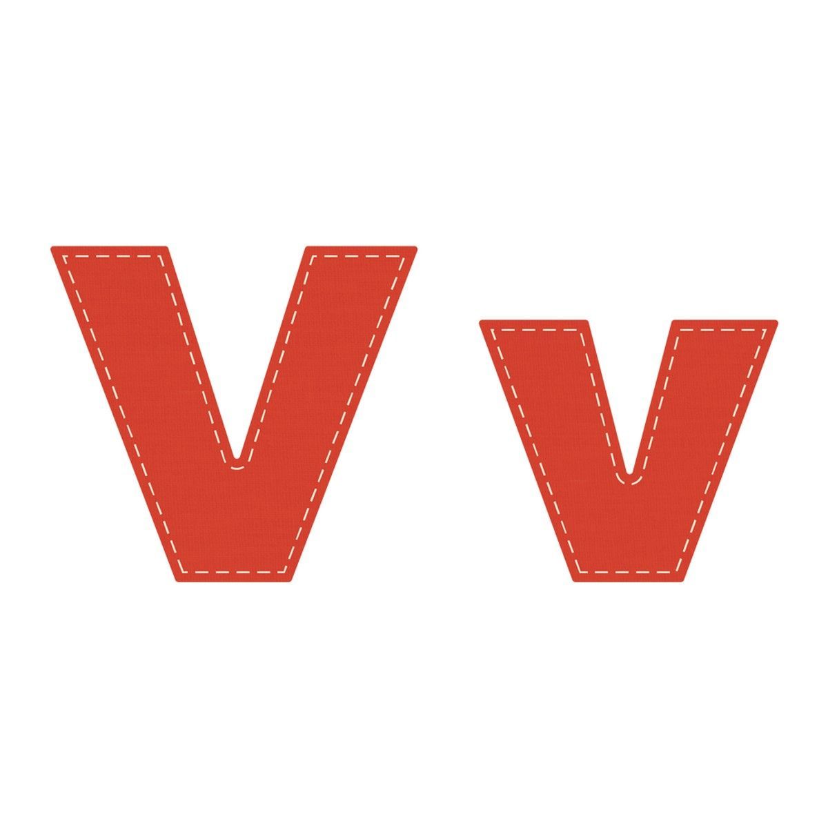 Crafters Edge Stanzform Set Buchstabe V v 
