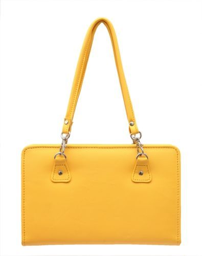 KnitPro Kunstledertasche Gelb