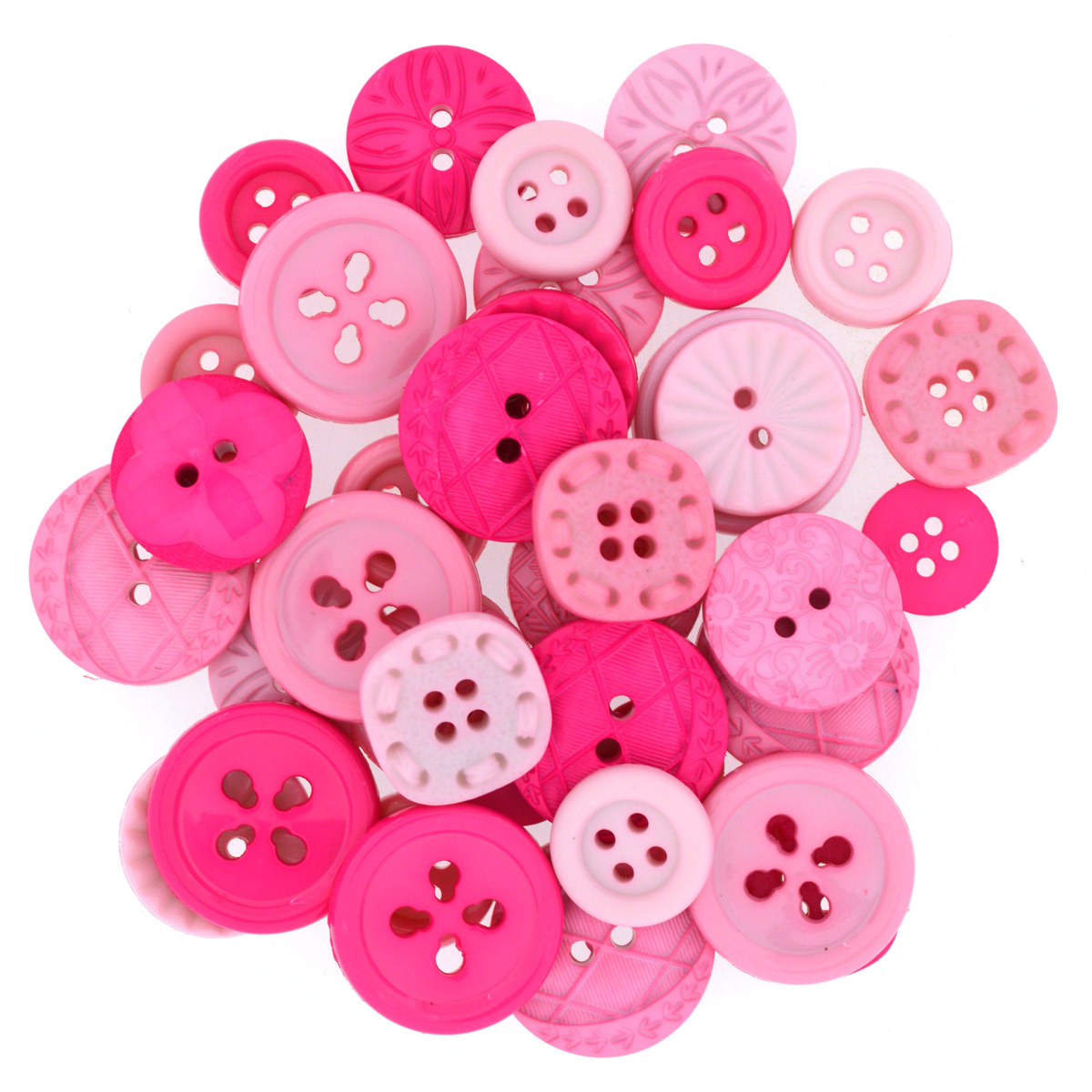 Dress It Up Knöpfe Color Me Rosa und Pink ***