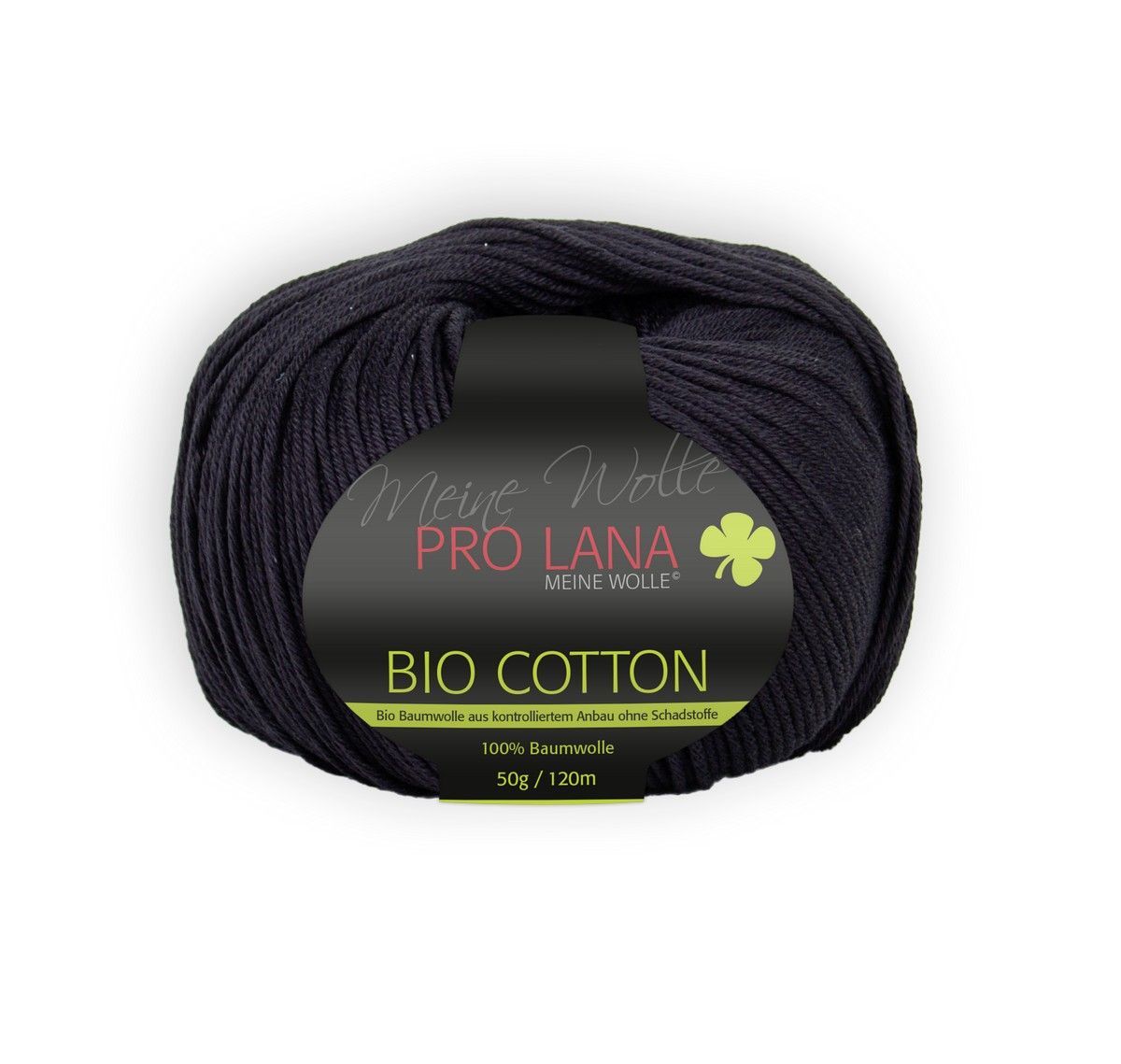 PRO LANA Bio Cotton, Fb. 99 schwarz 100% Baumwolle 