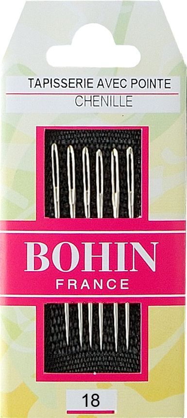 Bohin Sticknadeln mit Spitze (Chenillenadeln) 