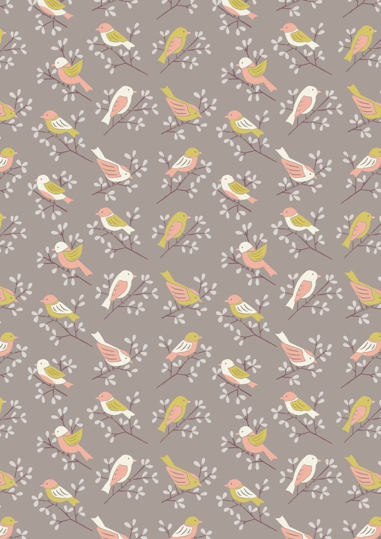 Baumwollwebware A Little Bird Told Me Little Birds  on Tea Baumwollwebware A Little Bird Told Me Little Birds  on Tea