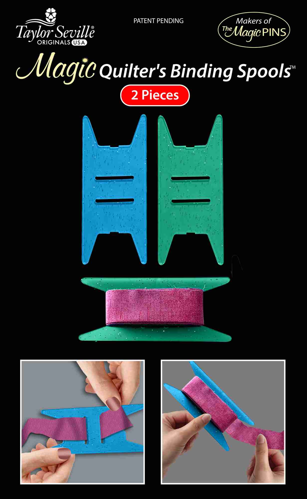 Taylor Seville Magic Quilters Binding Spool in verschiedenen Packungsgrößen