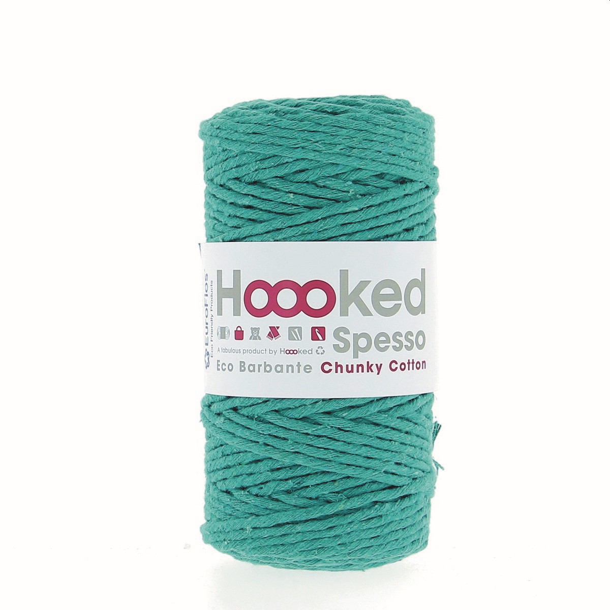 Hoooked Eco Barbante Spesso, Fb. Lagoon 100% recyceltes Garn