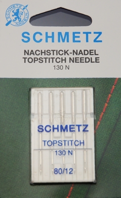 Nähm.Nadel Schmetz Topstitch 5St. 130N 80/12, VE20