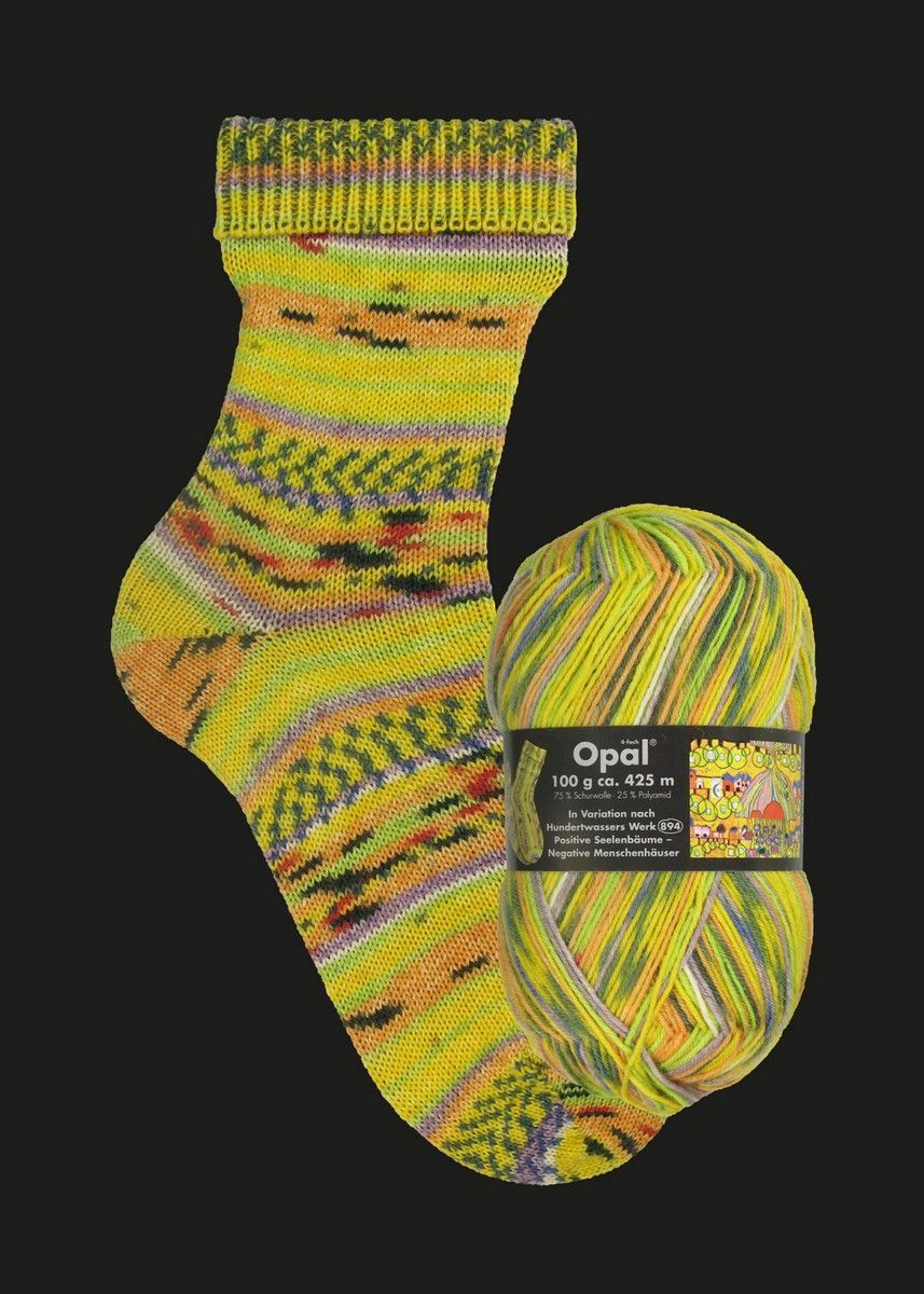 OPAL Hundertwasser 75% Schurwolle,  25% Polyamid, 425m / 100g, Fb. 894